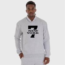Moletom Canguru Masculino 7 New York com Capuz e Bolso