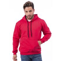 Moletom Canguru Masculino Algodao Com Capuz Ajustavel e Bolso Liso Blusa de Frio Otima Qualidade