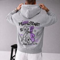 Moletom Canguru Masculino Estampa Optimist Perfectionist Casaco Inverno Frio Streetwear Skatista