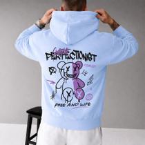 Moletom Canguru Masculino Estampa Optimist Perfectionist Casaco Inverno Frio Streetwear Skatista