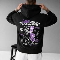 Moletom Canguru Masculino Estampa Optimist Perfectionist Casaco Inverno Frio Streetwear Skatista