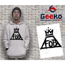 Moletom Canguru Masculino Fall Out Boy Rock FOB Geeko