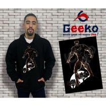 Moletom Canguru Masculino Pantera Negra Black Panther Geeko