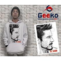 Moletom Canguru Masculino Tony Stark Homem de Ferro Iron Man Geeko Moletom Canguru Masculino Tony Stark Homem de Ferro Iron Man Geeko