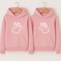 Moletom Canguru Mio Mia Frases Meme Casal Namorados Presente Par Amigo Irmão