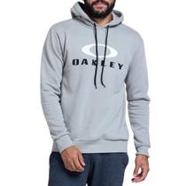 Moletom Canguru Oakley Dual Pullover Stone Gray