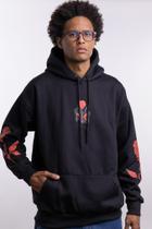 Moletom Canguru Overcome New Gothic Rose Preto