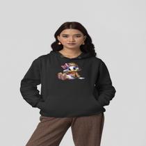 Moletom Canguru Personalizado Desenho Margarida Flanelado