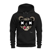 Moletom Canguru Premium Unissex Estampado Urso Bolado