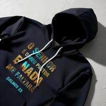 Moletom Canguru Preto Gospel - Fé que Aquece