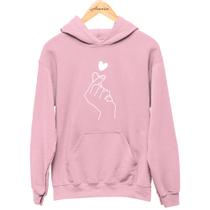 Moletom Canguru Preto Mão Coreana Estiloso e Confortável