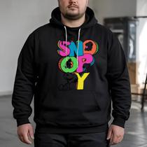 Moletom Canguru Preto - Rosa SNOOPY