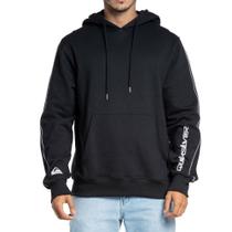 Moletom Canguru Quiksilver Block Line Preto