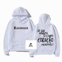 Moletom Canguru Racionais Mc's Coração Vulnerável Blusa Unissex