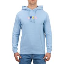 Moletom Canguru RVCA Skull Club Azul Moletom Canguru RVCA Skull Club Azul