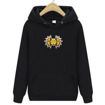 Moletom Canguru Sol Lua Casaco Algodão Tumbr Blusa de Frio