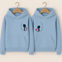 Moletom Canguru Soma Dos Nossos Corações Peça Do Meu Quebra Cabeça Casaco Blusa de Frio