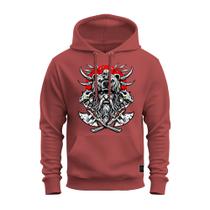 Moletom Canguru Unissex Algodão Blusa De Frio Viking Feroz