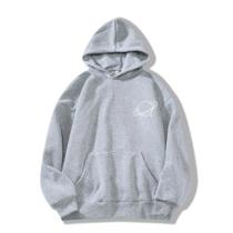 Moletom Canguru Unissex Com Capuz Algodão Flanelado Feminino e Masculino frio Planeta Saturno Escudo