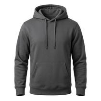 Moletom Canguru Unissex com Capuz Flanelado de Algodão Macio para o Inverno Moletom Canguru Unissex com Capuz Flanelado de Algodão Macio para o Inverno