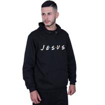 Moletom Canguru Unissex Estampado Jesus Moda Cristã