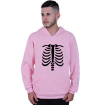 Moletom Canguru Unissex Halloween Dia das Bruxas Esqueleto