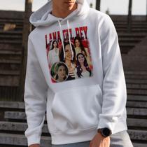 Moletom Canguru Unissex Lana Del Rey Grapgic Red Cantoria Americana Pop Indie Vintage - Exclusivo para Fãs