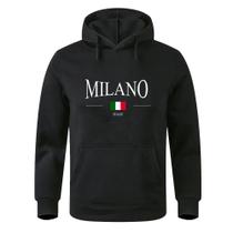 Moletom Canguru Unissex Milano Italia Premium Luxo