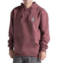 Moletom Canguru Volcom Iconic Stone Masculino - Bordô Moletom Canguru Volcom Iconic Stone Masculino - Bordô