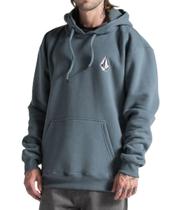 Moletom Canguru Volcom Iconic Stone Masculino - Cinza Moletom Canguru Volcom Iconic Stone Masculino - Cinza