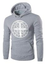 Moletom Canguru Vr Medalhão São Bento Blusa De Frio