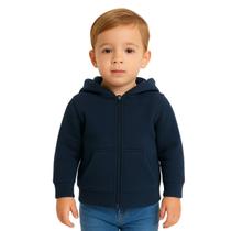 Moletom Canguru Zíper Com Capuz Infantil Unissex Básica Kyly Moletom Canguru Zíper Com Capuz Infantil Unissex Básica Kyly