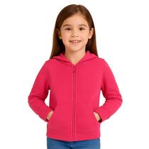 Moletom Canguru Zíper Com Capuz Infantil Unissex Básica Kyly Moletom Canguru Zíper Com Capuz Infantil Unissex Básica Kyly