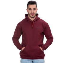 Moletom Capuz Canguro Masculino Ranster Bordo