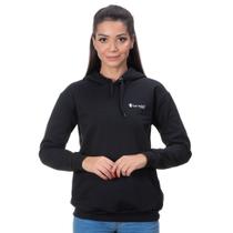Moletom Capuz Canguru Feminino Ranster Preto
