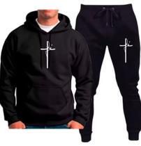 Moletom capuz unissex masculino feminino fé