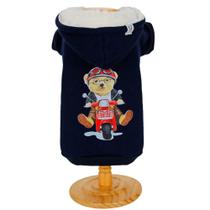 Moletom Capuz Urso Marinho para Cães - P Moletom Capuz Urso Marinho para Cães - P