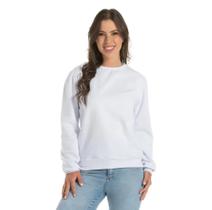 Moletom Careca Gola Redonda Feminino Blusa De Frio