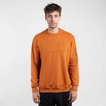 Moletom Careca Mcd Preto Laranja