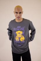 Moletom Careca Overcome Teddy Grafite