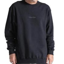 Moletom Careca Volcom Free Fall Masculino - Preto Moletom Careca Volcom Free Fall Masculino - Preto