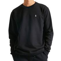 Moletom Careca Volcom Single Stone Preto Moletom Careca Volcom Single Stone Preto