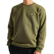 Moletom Careca Volcom Single Stone Verde Moletom Careca Volcom Single Stone Verde