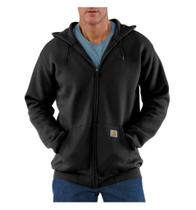 Moletom Carhartt K122 Loose Fit, peso médio, zíper completo, preto Moletom Carhartt K122 Loose Fit, peso médio, zíper completo, preto