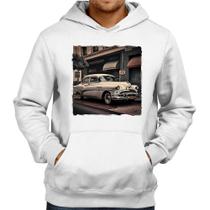 Moletom Carro retrô branco - Foca na Moda Moletom Carro retrô branco - Foca na Moda
