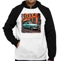 Moletom Carro retrô na cidade - Foca na Moda