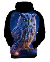 Moletom Casaco Animais Corujas Misticas Aves Noturnas HD 25