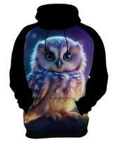 Moletom Casaco Animais Corujas Misticas Aves Noturnas HD 28