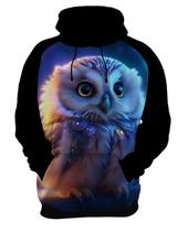 Moletom Casaco Animais Corujas Misticas Aves Noturnas HD 6