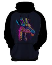 Moletom Casaco Animais da Savana Girafa Neon Pescoço 1